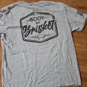 Mens Shield Republic Gray T-Shirt, Size XL